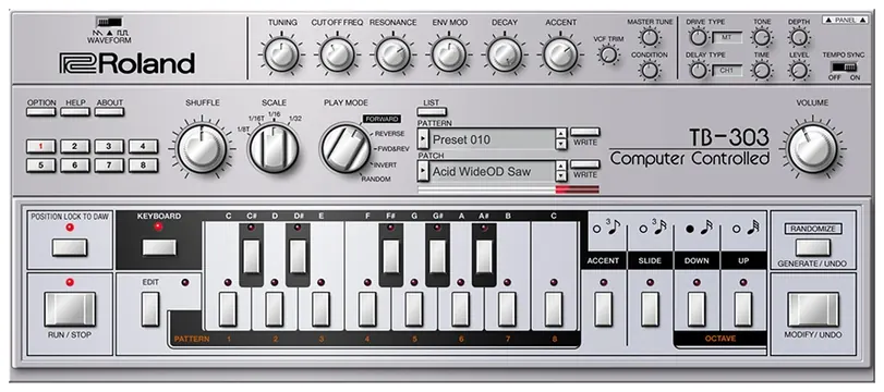 Roland TB-303 Software Bass Line