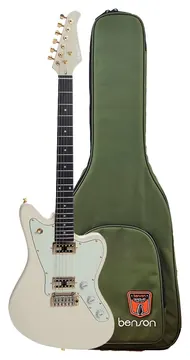 Benson Guitarra Benson Jazz Master Brave Five Olympic White Satin C/ Bag