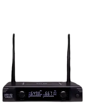 Dylan Microfone Sem Fio Dylan UDX02 Duplo Bastão UHF