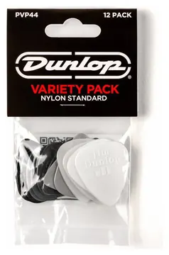 Dunlop PVP44 Nylon Standard Pick Plectrum Variety 12-Pack