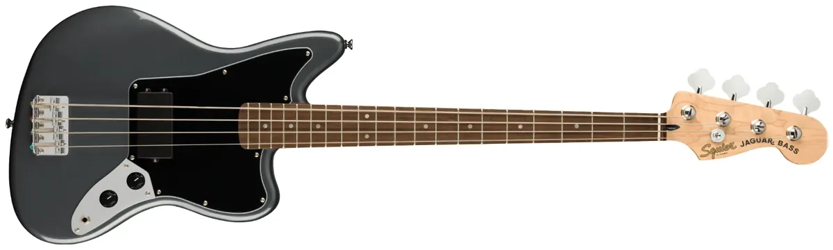 Squier Affinity Jaguar Bass, Charcoal Frost IL