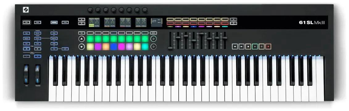 Novation Controlador MIDI Novation 61SL MK3 61 Teclas e Sequenciador