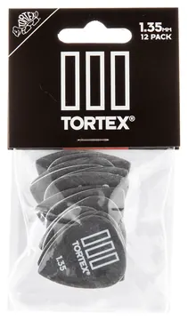 Dunlop 462P135 Tortex III Plectrum 1.35mm 12-Pack