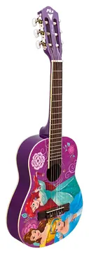 Phx Disney Princesas VIP-4 Acústico com Cordas de Nylon e Acompanha Capa
