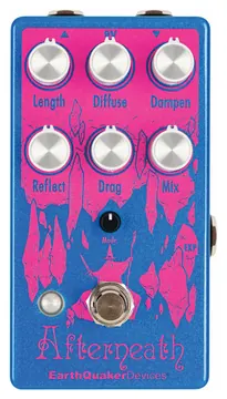Earthquaker Devices Afterneath V3 BM Custom - Lite Blue / Magenta - Enhanced Otherworldly Reverberator