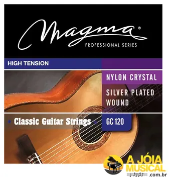 Encordoamento Magma GC120 Violão Nylon Tensão Alta