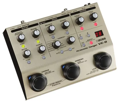 Boss VE8 Acoustic Singer Pedal Harmony Effect