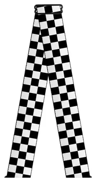 Buckle Down Checker Black/White Guitar Strap