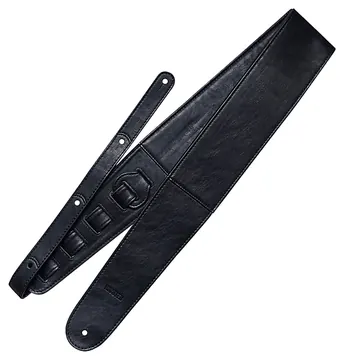 Richter Springbreak II Leatherette Guitar Strap Black - 1674