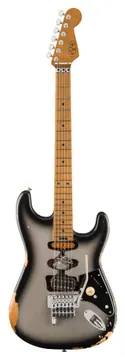 EVH Limited Edition Frankenstein Relic Series Maple Fingerboard Silverburst
