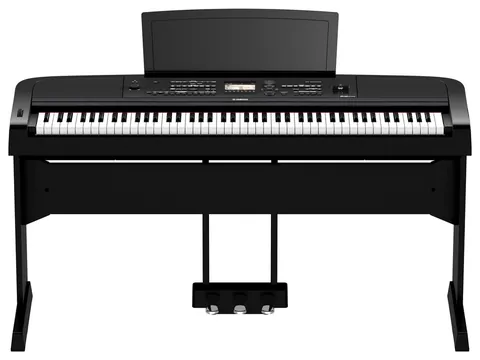 Yamaha Piano Digital Yamaha DGX-670B Preto Com Móvel e Pedais