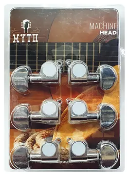 Myth Jogo de Tarraxa Myth Blindada 3R3L para Violão Aço