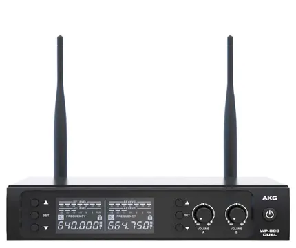 AKG Microfone Sem Fio AKG De Mão Duplo WP300 Dual