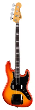 Fender custom shop 1975 Jazz Bass NOS touche palissandre Faded Cherry Sunburst