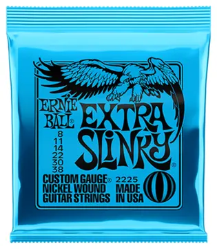 Ernie Ball 2225 Extra Slinky Electric Guitar Strings Nickel Wound