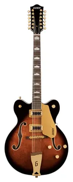 Gretsch G5422G-12 Electromatic Hollow Body Single Barrel Burst Elektrische 12 Snarige Gitaar