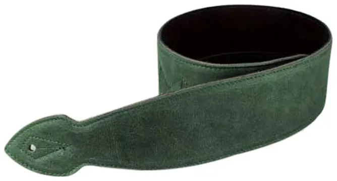 Leathergraft Softy 2.5in Guitar Strap - Green