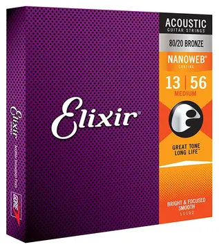 Elixir Strings Encordoamento Elixir para Violão Aço 013 Bronze 11102