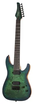 Schecter C-7 Pro Aqua Burst