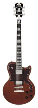D'Angelico Deluxe Atlantic Baritone Satin Walnuss