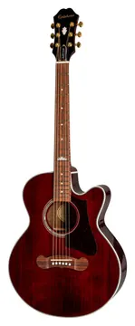 Epiphone J-200 EC Studio Parlor Solid Top - Wine Red