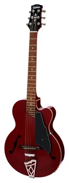 Vox VGA3PSTR Giulietta Single Cut Hollowbody E-Gitarre inkl. Gigbag, transparent red