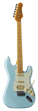 Eko ST 351 HSS Daphne Blue Maple fingerboard