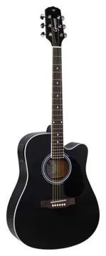 Giannini Cutaway GDC-1 Ceq Sbk Satin Black