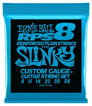 Ernie Ball 2238 Slinky RPS Extra 008-038 Saiten für E-Gitarre