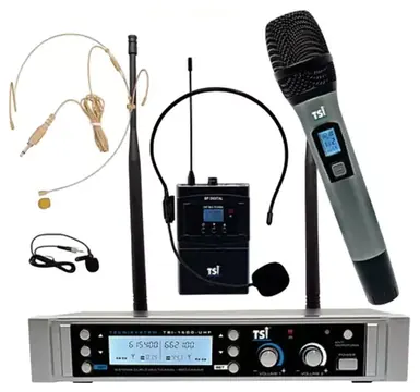 TSI Microfone S/ Fio Tsi 1500 Cli 800 Canais M/H