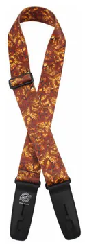 DAndrea LIS PP S52 Lock-It Strap 2 Polyester Gitarrengurt (51mm), Gold Swirl