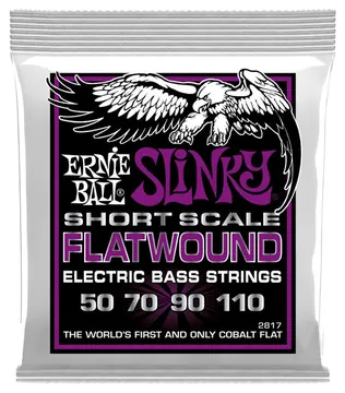 Ernie Ball 2817 Slinky Short Scale Flatwound El Bass 50-110