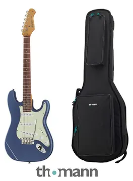 Harley Benton ST-62CC RW L. Pl. Blue Bundle