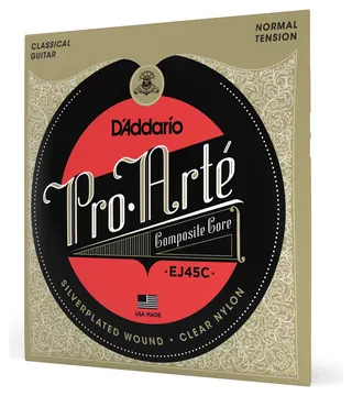 D'Addario EJ45C Pro-Arte Composite Classical Guitar Strings, Normal Tension