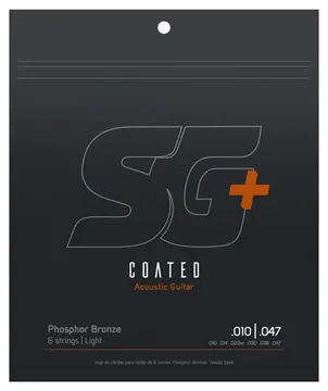 SG Encordoamento Para Violão Sg 6690C Revestido 010 Bronze Fosforo 0.010 0.047
