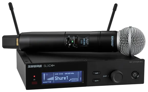 Shure SLXD24+/SM58 draadloze handheld microfoon