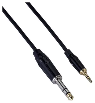 Bespeco Cavo per dispositivi Mt 1,5 Jack 3,5 mm Stereo Jack 6,3 mm Stereo