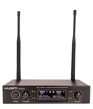 Kam HF Fixed Twin Channel Professional Wireless Microphone System