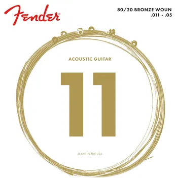 Fender 80/20 Bronze Westerngitarrensaiten 11-52