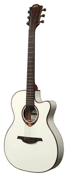 LAG T118ASCE-IVO "tramontane" Guitare Folk Electro Slim Blanche