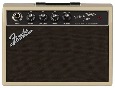 Fender Mini '65 Twin Blonde Zeer Kleine Versterker voor Elektrische Gitaar