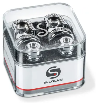 Schaller Security Strap Lock Set, Nickel