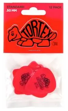 Dunlop 418P50 1 Sachet 12 Mediators Tortex 0.50MM