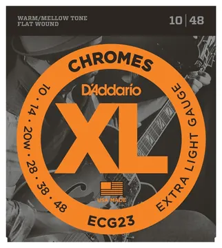 D Addario Encordoamento Para Guitarra 10-48 D'Addario XL Chromes ECG23