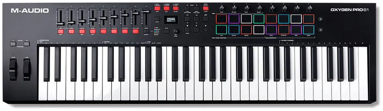 M-Audio OXYGEN PRO61 Tastiera Performance Controller MIDI USB a 61 tasti