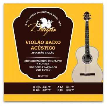 Jogo de Cordas Dragão 036 para Baixo Acústico 4 Cordas