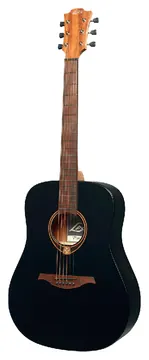 LAG T70D-BLS "tramontane" Guitare Folk Dreadnought Black Satin