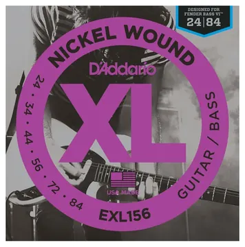 Daddario EXL156 Fender Bass VI 24/84 Nickel Wound