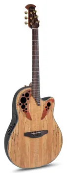 Ovation Celebrity Elite Plus CE44P Mid Cutaway Natural Spalted Maple