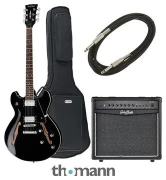 Harley Benton HB-35 BK Vintage Series Bundle